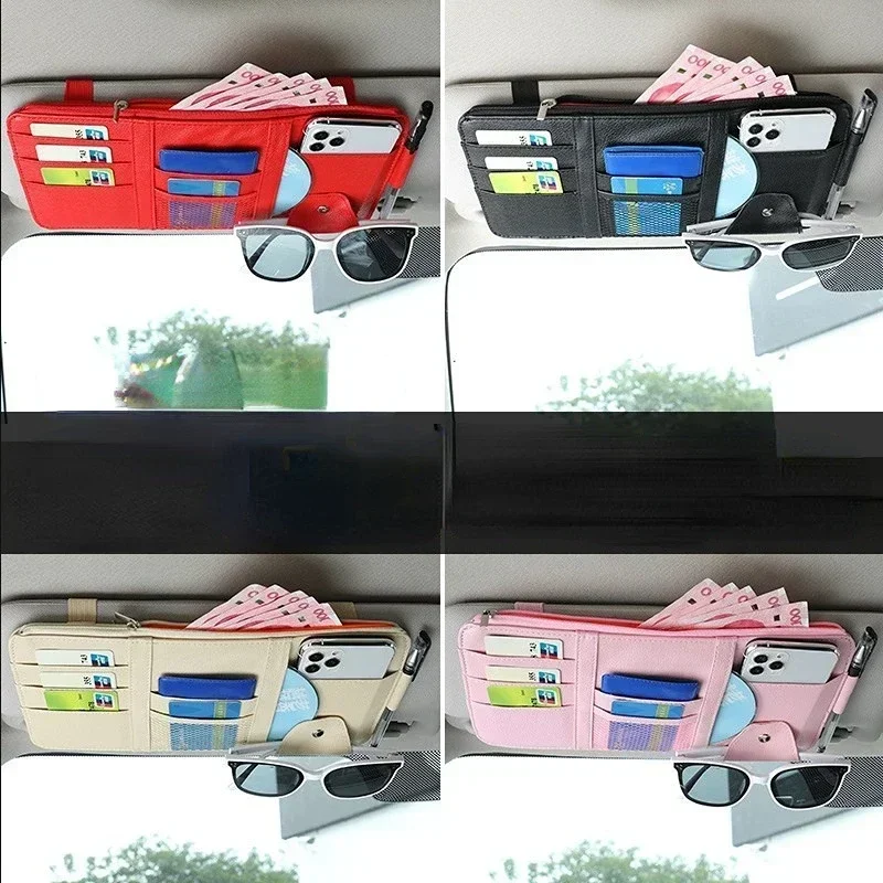 Car Sun Visor Organizer Multi-Pocket Accessories Pocket Organizer Car Document Storage Pouch Pen Holder Car Glasses Clip
Car Sun Visor Organizer Multi-Pocket Accessories Pocket Organizer Car Document Storage Pouch Pen Holder Car Glasses Clip