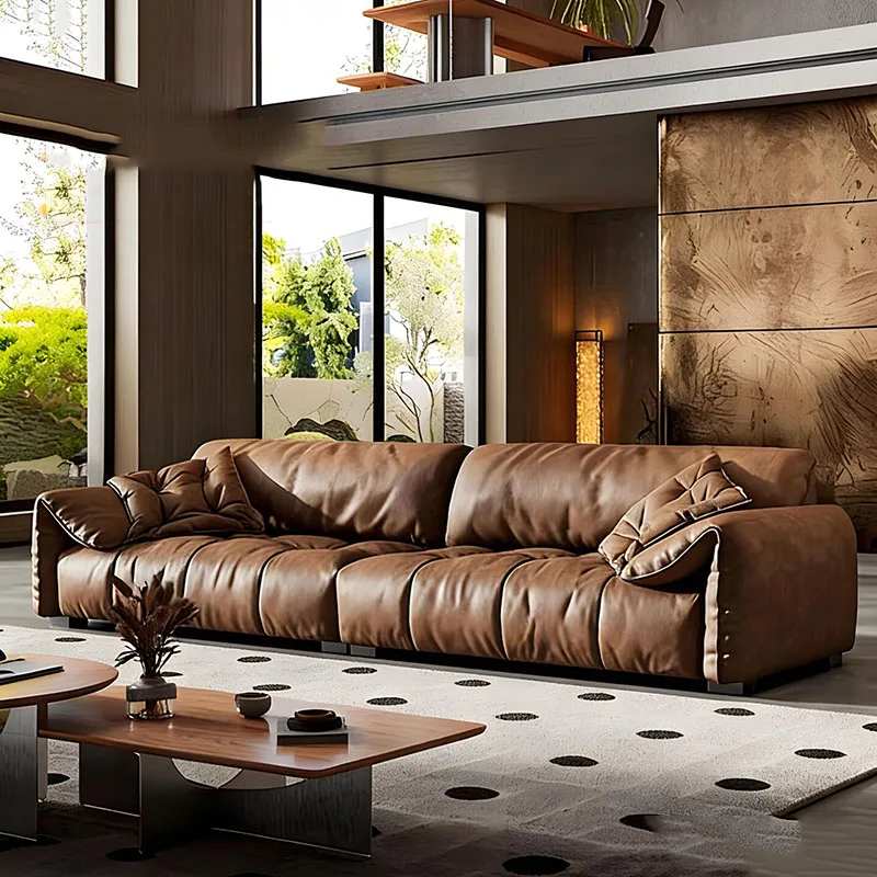 Luxury Leather Living Room Sofas Lazy Minimalist Modern Designer Floor Lounge Sofas Filling Relaxing Tumbonas Playa Furniture
Luxury Leather Living Room Sofas Lazy Minimalist Modern Designer Floor Lounge Sofas Filling Relaxing Tumbonas Playa Furniture