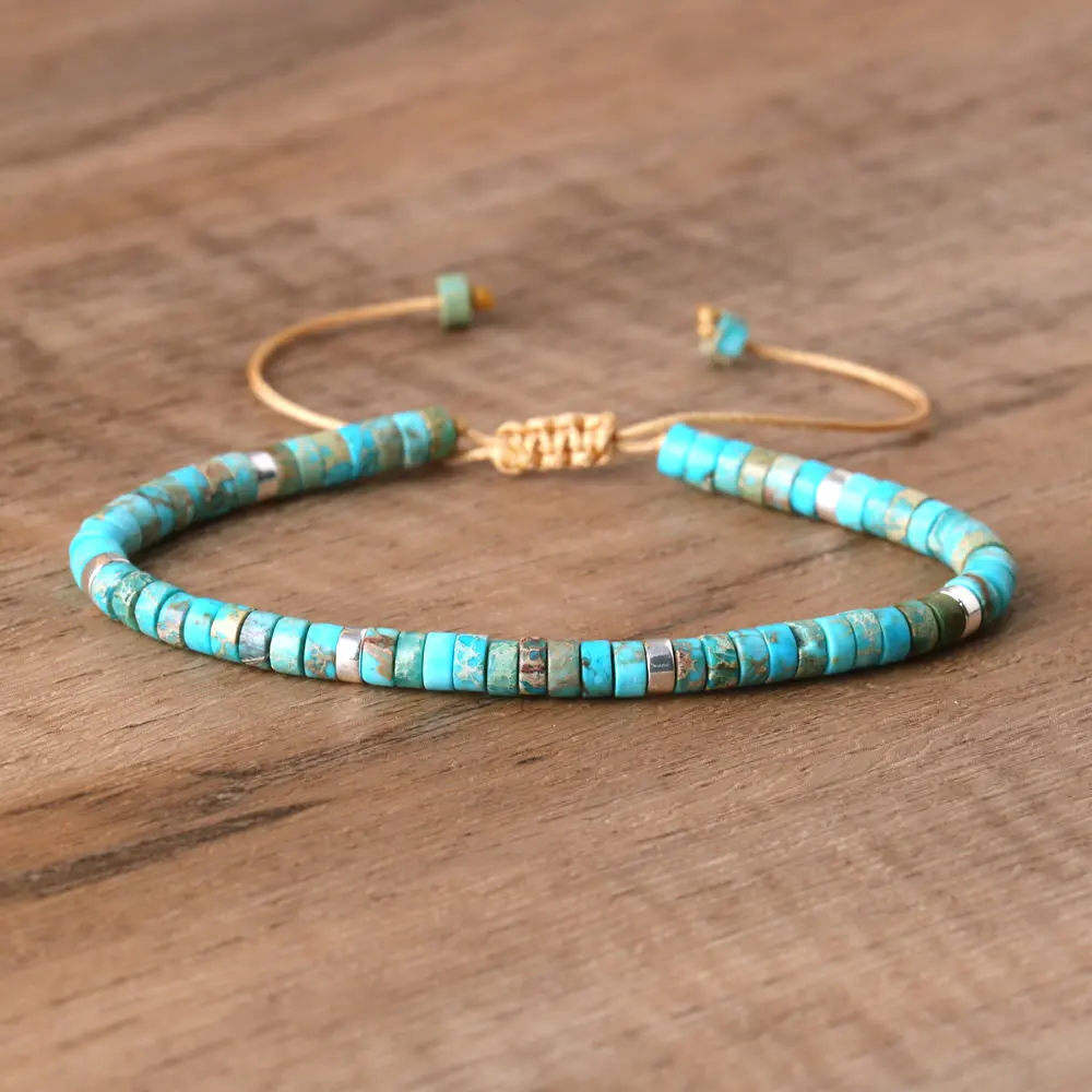 Emperor Stone Beaded Woven Bracelet Exquisite Fashionable Women's Natural Stone Adjustable Bracelet
Emperor Stone Beaded Woven Bracelet Exquisite Fashionable Women's Natural Stone Adjustable Bracelet
