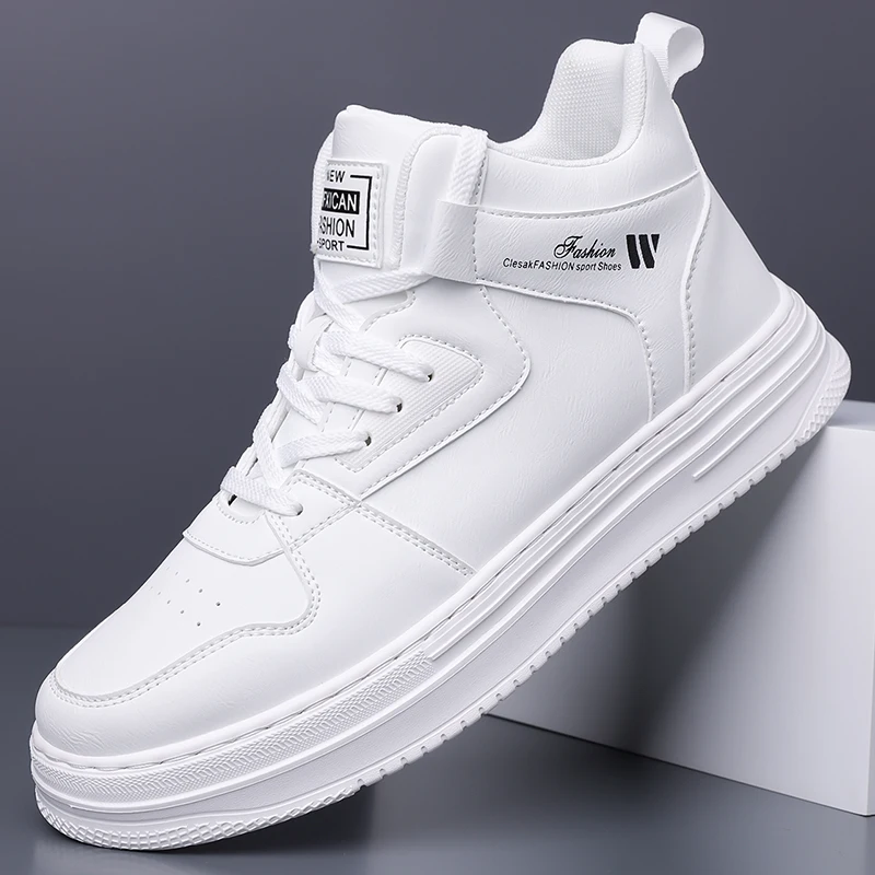 Youth White Women's Men's Sneaker Trend High Top Platform Shoes Men 2026 Spring Designer Vulcanized Shoes Plus Velvet Sneakers
Youth White Women's Men's Sneaker Trend High Top Platform Shoes Men 2026 Spring Designer Vulcanized Shoes Plus Velvet Sneakers