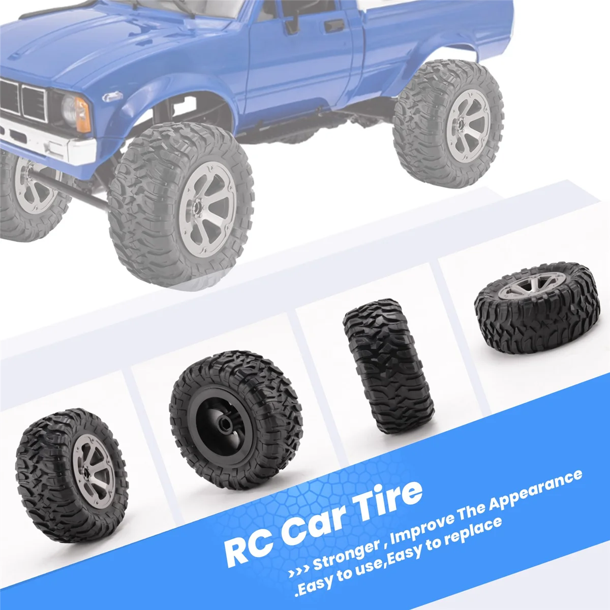 A94U 4Pcs 73mm Tire Tyre Wheel for WPL C14 C24 B24 B36 MN D90 MN-90 MN99S FY003 FY004 RC Car Upgrade Parts Accessories
A94U 4Pcs 73mm Tire Tyre Wheel for WPL C14 C24 B24 B36 MN D90 MN-90 MN99S FY003 FY004 RC Car Upgrade Parts Accessories