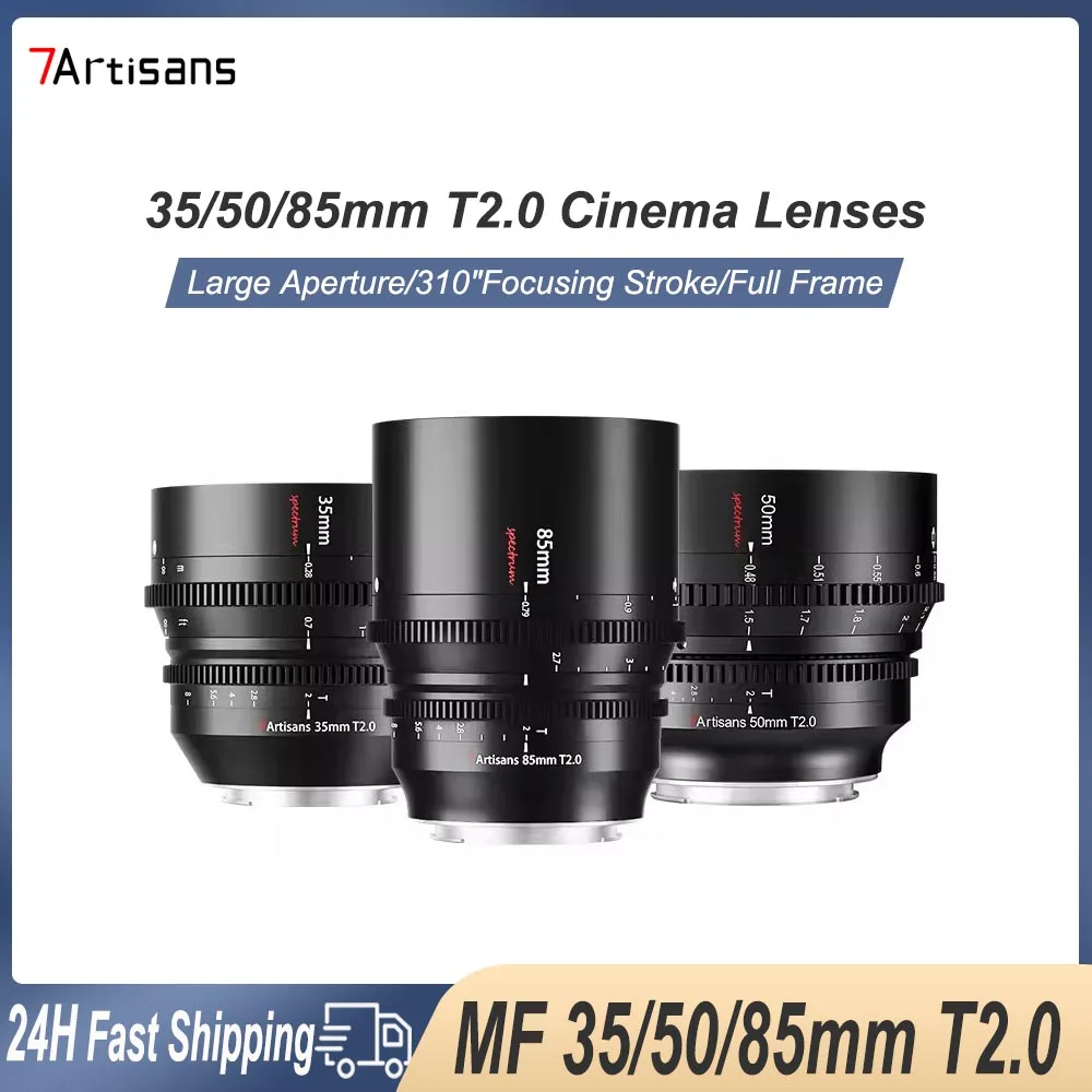 7artisans 35 мм 50 мм 85 мм T2.0 Полнокадровый кинообъектив для камер Sony E FX3 Leica SIGMA L SL Canon EOS-R Nikon Z Z50
7artisans 35 мм 50 мм 85 мм T2.0 Полнокадровый кинообъектив для камер Sony E FX3 Leica SIGMA L SL Canon EOS-R Nikon Z Z50