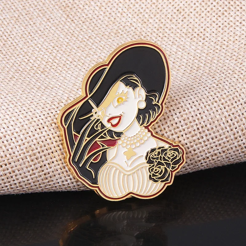 Resident Evil Village Game Peripheral Brooch Daniela Dimitrescu Cosplay Metal Badge Accessories Fans Collect Gifts
Resident Evil Village Game Peripheral Brooch Daniela Dimitrescu Cosplay Metal Badge Accessories Fans Collect Gifts