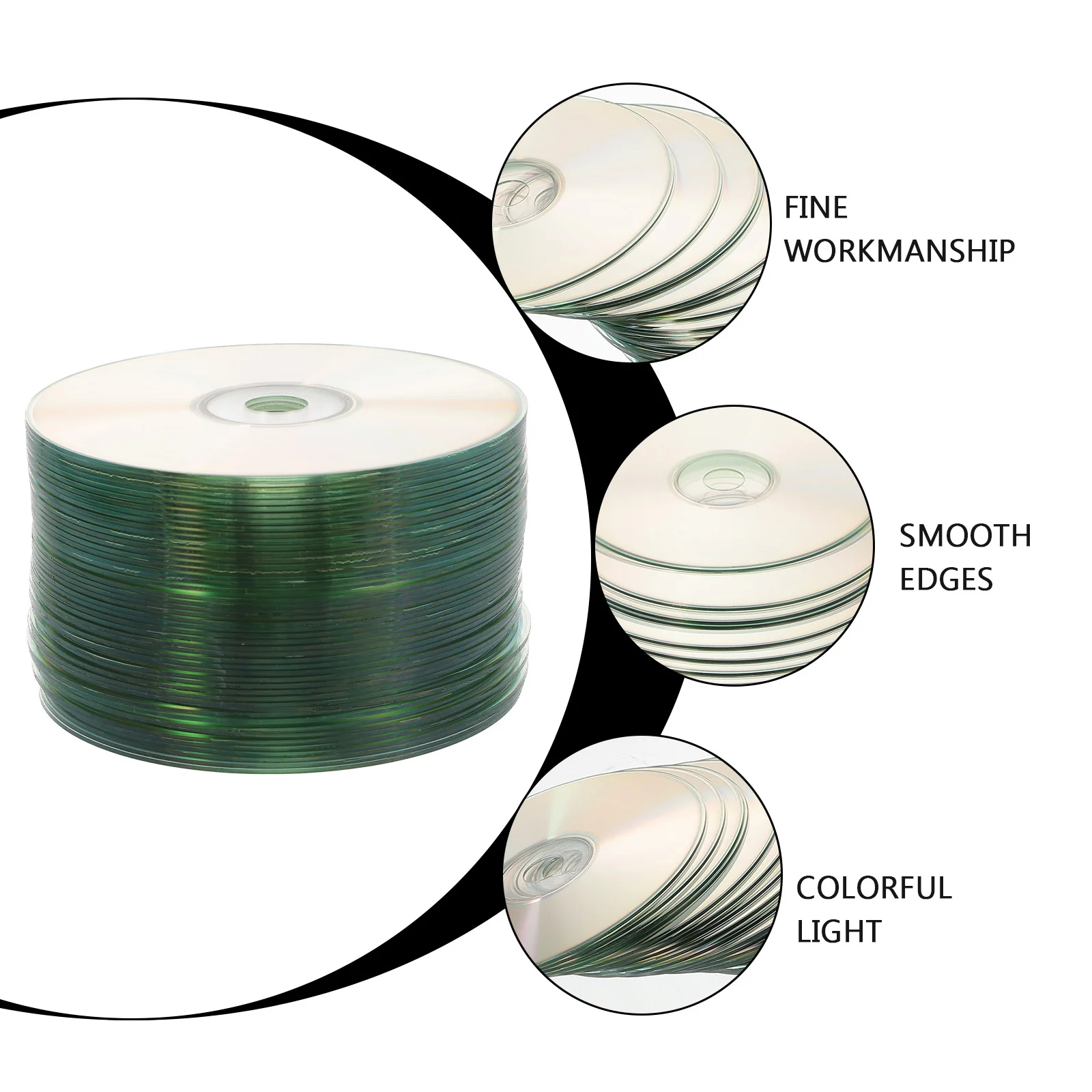 50Pcs DIY Decorative Cd Discs Handmade Reflective Craft Material for Early Education Creative Kids Kindergarten DIY Ornaments
50Pcs DIY Decorative Cd Discs Handmade Reflective Craft Material for Early Education Creative Kids Kindergarten DIY Ornaments