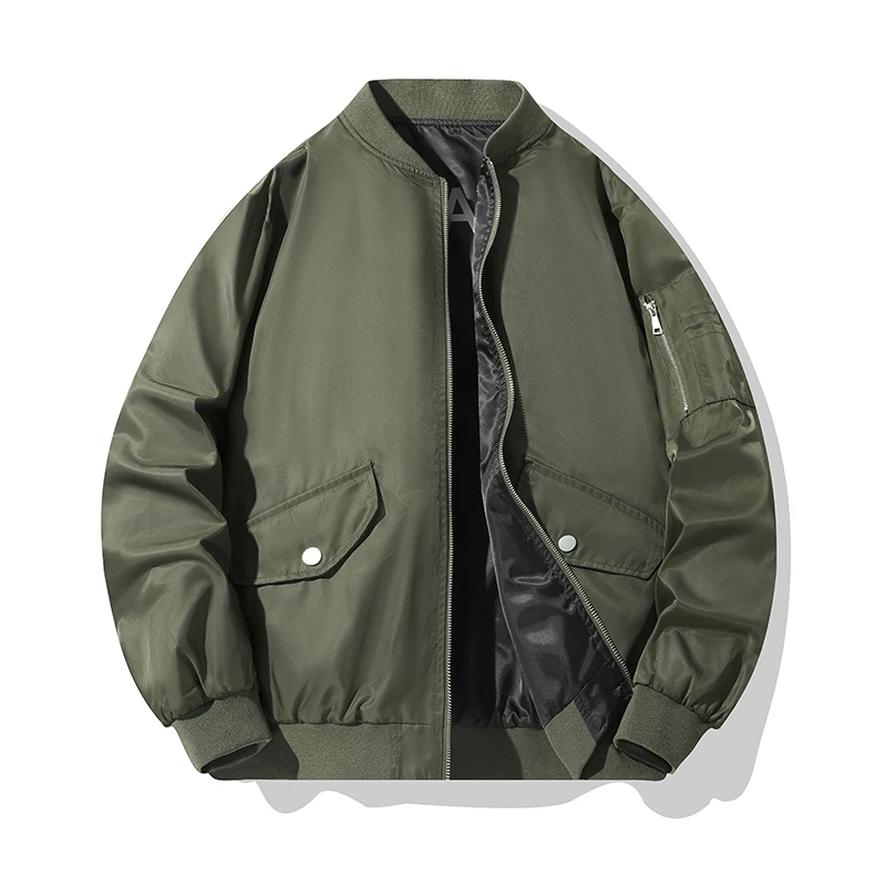 Men's Double Sided Wearable Jacket Spring Male Autumn American Vintage Cargo Baseball Coat Fashion Brand Loose Bomber Jackets
Men's Double Sided Wearable Jacket Spring Male Autumn American Vintage Cargo Baseball Coat Fashion Brand Loose Bomber Jackets