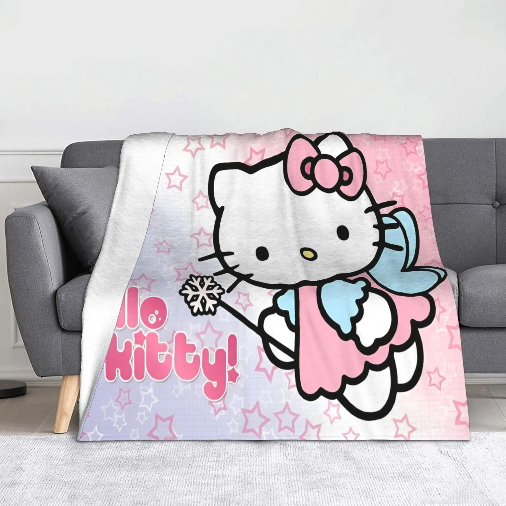Hello Kitty Fairy Magic Blankets Fleece Spring Autumn Breathable Super Warm Throw Blankets for Bed Car Bedspread
Hello Kitty Fairy Magic Blankets Fleece Spring Autumn Breathable Super Warm Throw Blankets for Bed Car Bedspread