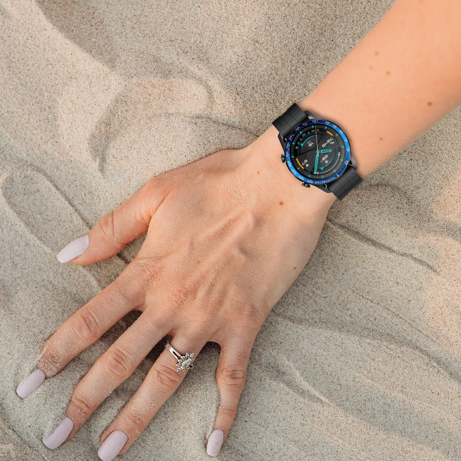 1Pcs Exquisite Alloy Watch Bezel Ring Fashionable Protective Bezel for Smartwatch Lightweight Anti-Fall Anti-Collision Metal
1Pcs Exquisite Alloy Watch Bezel Ring Fashionable Protective Bezel for Smartwatch Lightweight Anti-Fall Anti-Collision Metal