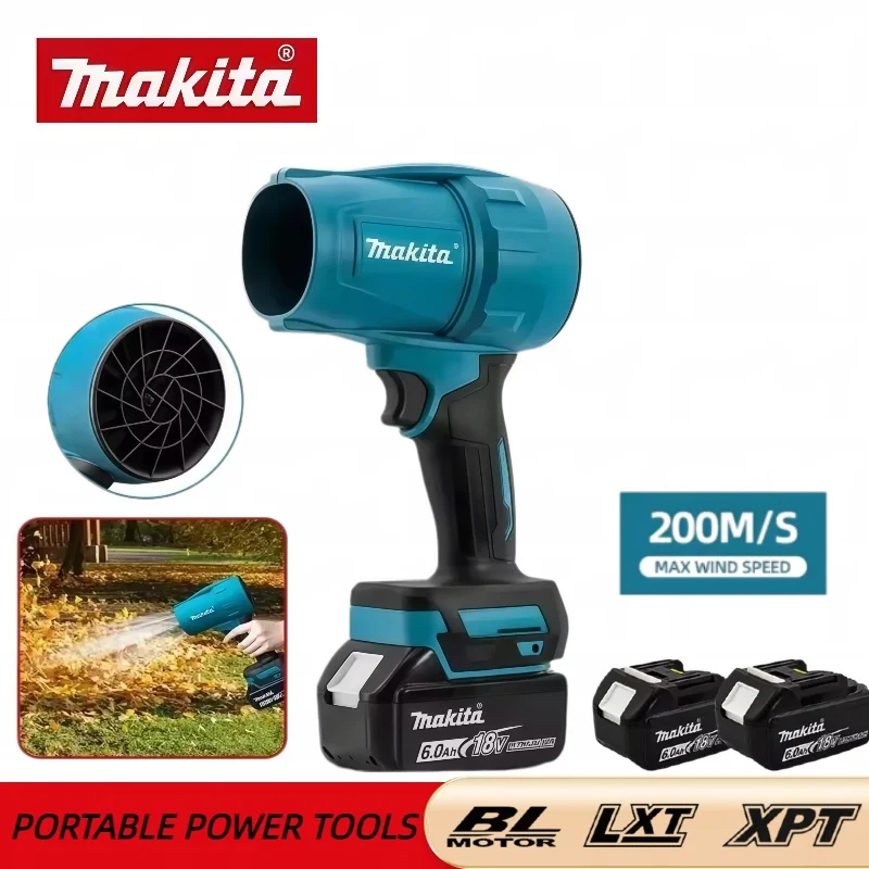 Makita Violent Blower Turbo Jet Fan 22000RPM 18V Electric Air Duster Wind Speed Turbo Rechargeable with Light Car Cleanin Tool
Makita Violent Blower Turbo Jet Fan 22000RPM 18V Electric Air Duster Wind Speed Turbo Rechargeable with Light Car Cleanin Tool