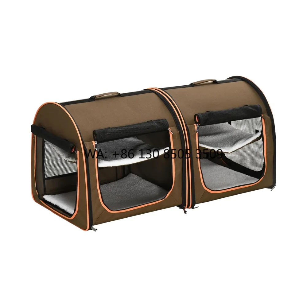 Portable Dual Compartment Cat Carrier Soft-Sided with Comfortable Cushions Safe Travel Solution for Pets
Portable Dual Compartment Cat Carrier Soft-Sided with Comfortable Cushions Safe Travel Solution for Pets