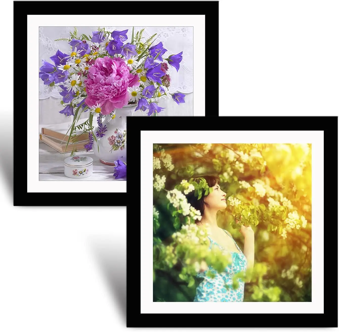 2-Pack 12x12in Solid Wood Picture Frames for Diamond Painting, Photos, Posters with Acrylic Glass & Hanging Kit
2-Pack 12x12in Solid Wood Picture Frames for Diamond Painting, Photos, Posters with Acrylic Glass & Hanging Kit