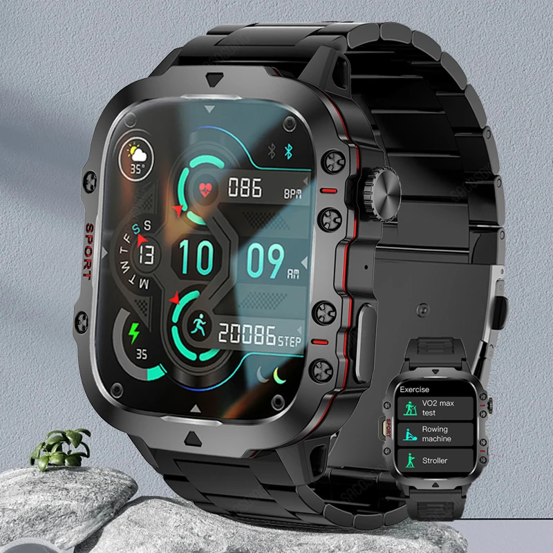 2024 New For Xiaomi Military Smart Watch Men IP68 5ATM Outdoor Sport Fitness Tracker Health Monitor 1.96" BT Call Smartwatch Man
2024 New For Xiaomi Military Smart Watch Men IP68 5ATM Outdoor Sport Fitness Tracker Health Monitor 1.96" BT Call Smartwatch Man