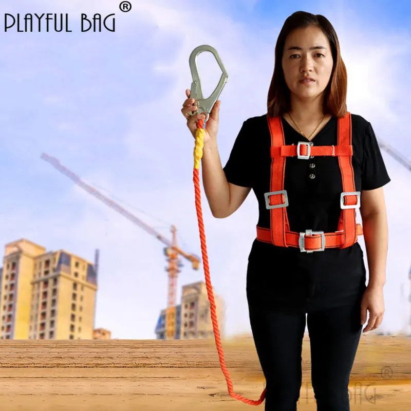Playful bag Household five-point safety belt Full body anti falling protection equipment Outdoor construction rope belt ZL183
Playful bag Household five-point safety belt Full body anti falling protection equipment Outdoor construction rope belt ZL183