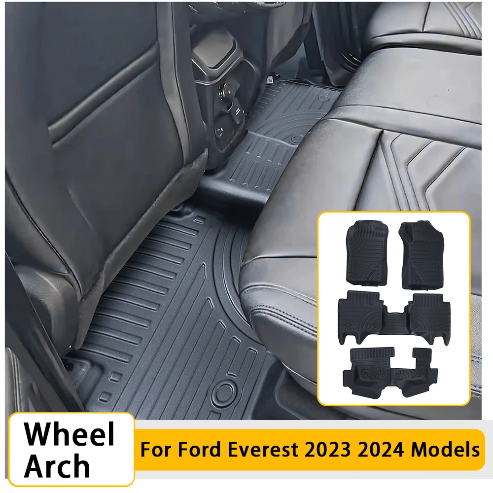 Rubber Car Floor Mats for Ford Everest Next Gen 2023 2024 7-seater Models 3D edge design Front & Rear set Foot Pad SUV Accessory
Rubber Car Floor Mats for Ford Everest Next Gen 2023 2024 7-seater Models 3D edge design Front & Rear set Foot Pad SUV Accessory