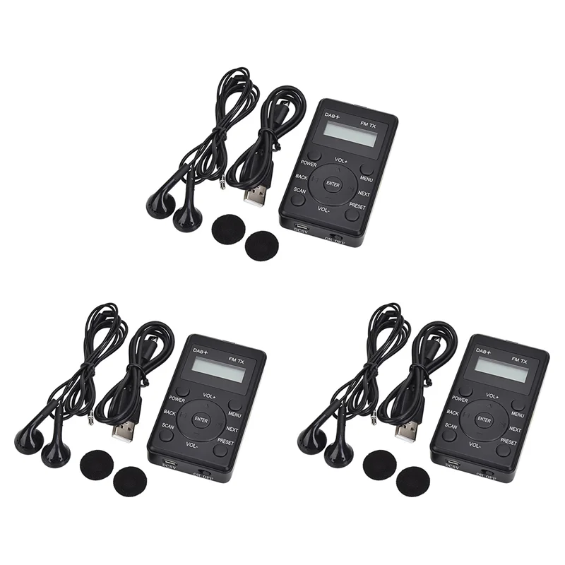 3X Portable Radio Mini Pocket FM DAB+ Digital Display Stereo Receiver LCD Built-In Battery Earphone Support Calendar-Y47A
3X Portable Radio Mini Pocket FM DAB+ Digital Display Stereo Receiver LCD Built-In Battery Earphone Support Calendar-Y47A
