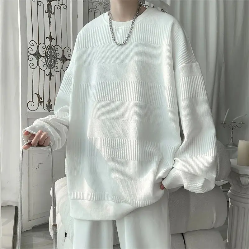 2024 Men's White Pullover Hoodie Jacquard Sweatshirt Streetwear round Neck Design Comfortable Fit Autumn Fashion
2024 Men's White Pullover Hoodie Jacquard Sweatshirt Streetwear round Neck Design Comfortable Fit Autumn Fashion