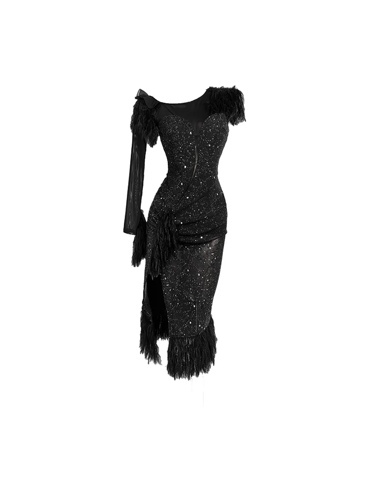 See Van Yu's New Latin Dance Dress with Off-Shoulder and Slit, Ballroom Dance Dress, Rumba Dance DressADL137
See Van Yu's New Latin Dance Dress with Off-Shoulder and Slit, Ballroom Dance Dress, Rumba Dance DressADL137