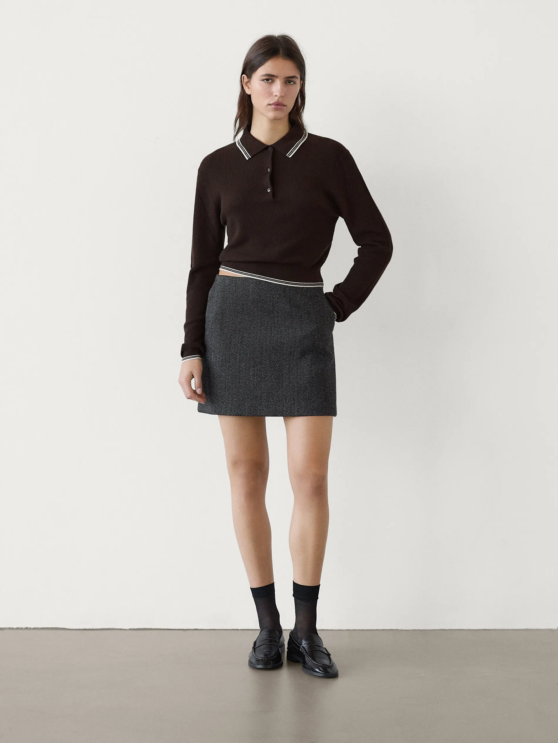 Ethereal MD 2025 massidutti spring new style of Women's casual fashion patchwork Polo collar long-sleeved knitwear
Ethereal MD 2025 massidutti spring new style of Women's casual fashion patchwork Polo collar long-sleeved knitwear