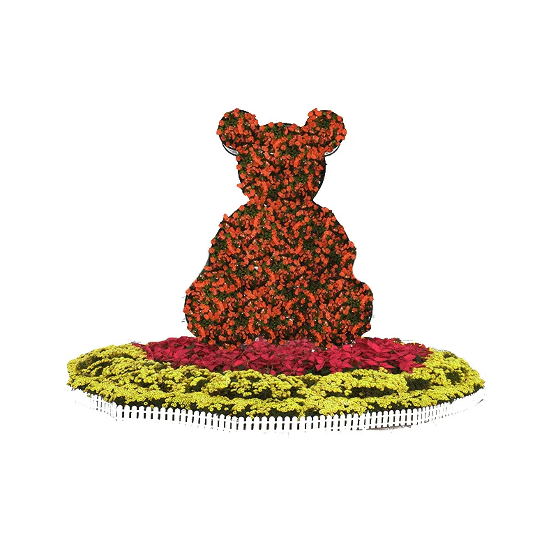 Landscape bear three-dimensional steel skeleton card pot modeling/three-dimensional modeling flower planting
Landscape bear three-dimensional steel skeleton card pot modeling/three-dimensional modeling flower planting