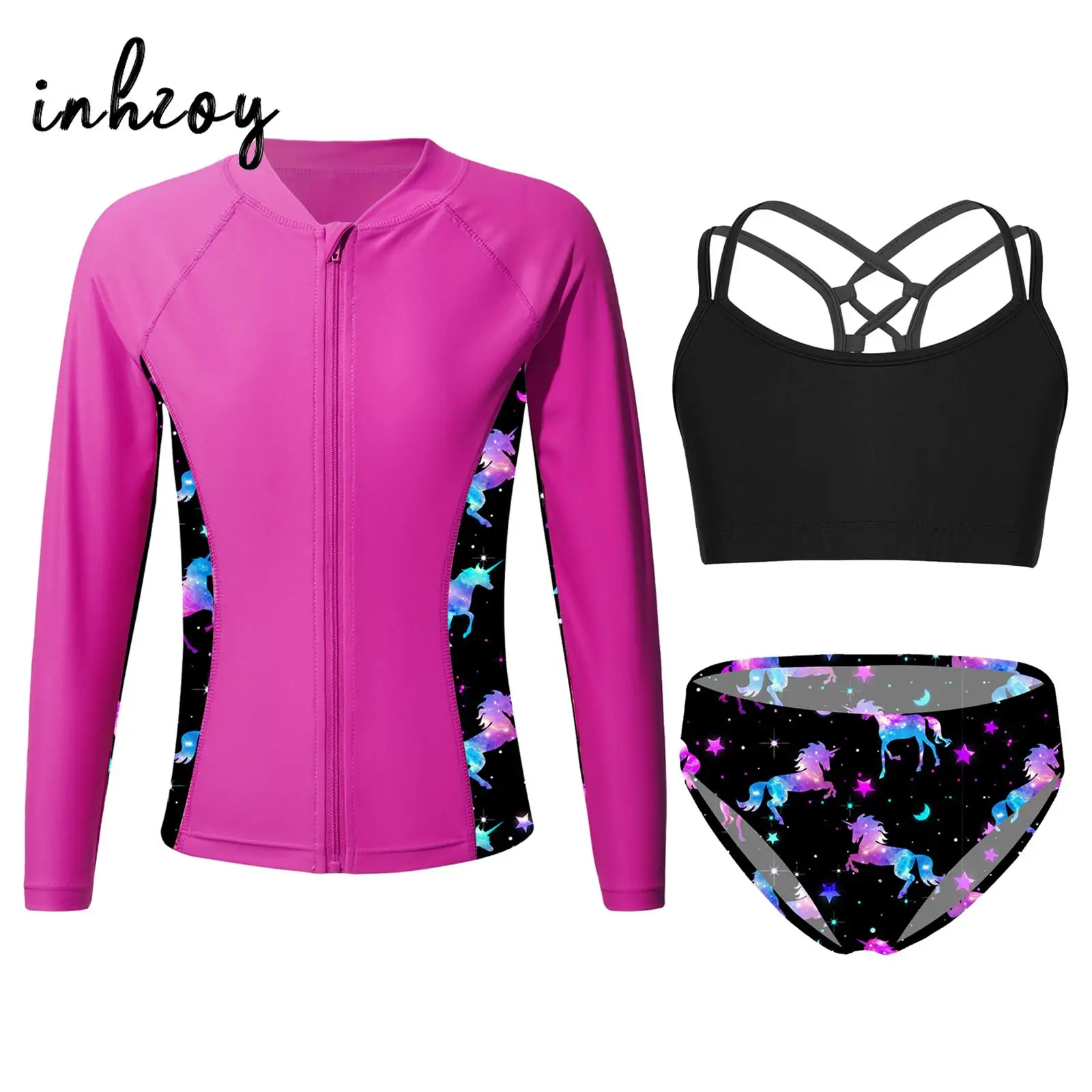 Детские купальники для девочек Rashguard, 3 предмета, наряды, бикини, танкини, купальник с защитой от солнца, с длинным рукавом, топы, пляжная одежда
Детские купальники для девочек Rashguard, 3 предмета, наряды, бикини, танкини, купальник с защитой от солнца, с длинным рукавом, топы, пляжная одежда
