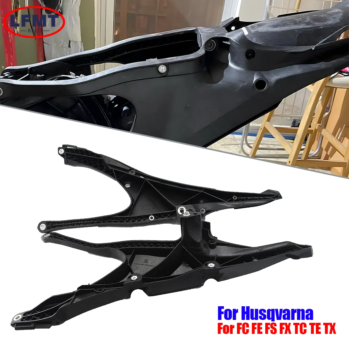 For HUS 2023 New Strengthen Subframe Rear Seat Support Frame Tailstock Mount FC TC FX TE 501S TX 125 250 300 300i 350 350S HJ250
For HUS 2023 New Strengthen Subframe Rear Seat Support Frame Tailstock Mount FC TC FX TE 501S TX 125 250 300 300i 350 350S HJ250