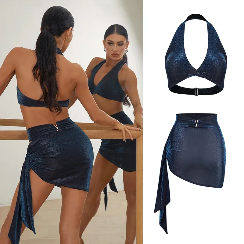 Latin Dance Costume Women Performance Clothes Cha Cha Rumba Samba Dance Tops Skirt Summer Adult Practice Dance Wear DNV20772
Latin Dance Costume Women Performance Clothes Cha Cha Rumba Samba Dance Tops Skirt Summer Adult Practice Dance Wear DNV20772