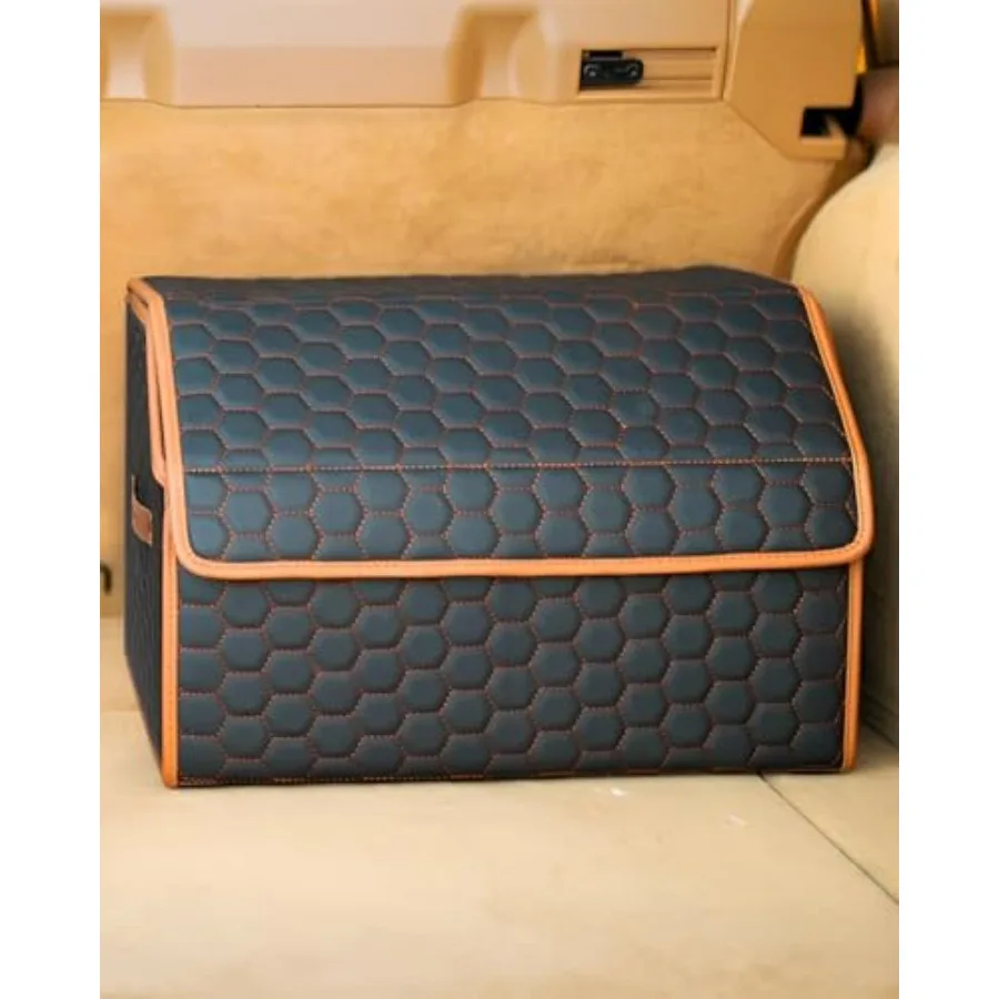 Foldable Trunk Organizer for Car Storage - Collapsible Auto Trunk Organizer With Lid - Trunk Organization in Black 21.6 inch He
Foldable Trunk Organizer for Car Storage - Collapsible Auto Trunk Organizer With Lid - Trunk Organization in Black 21.6 inch He