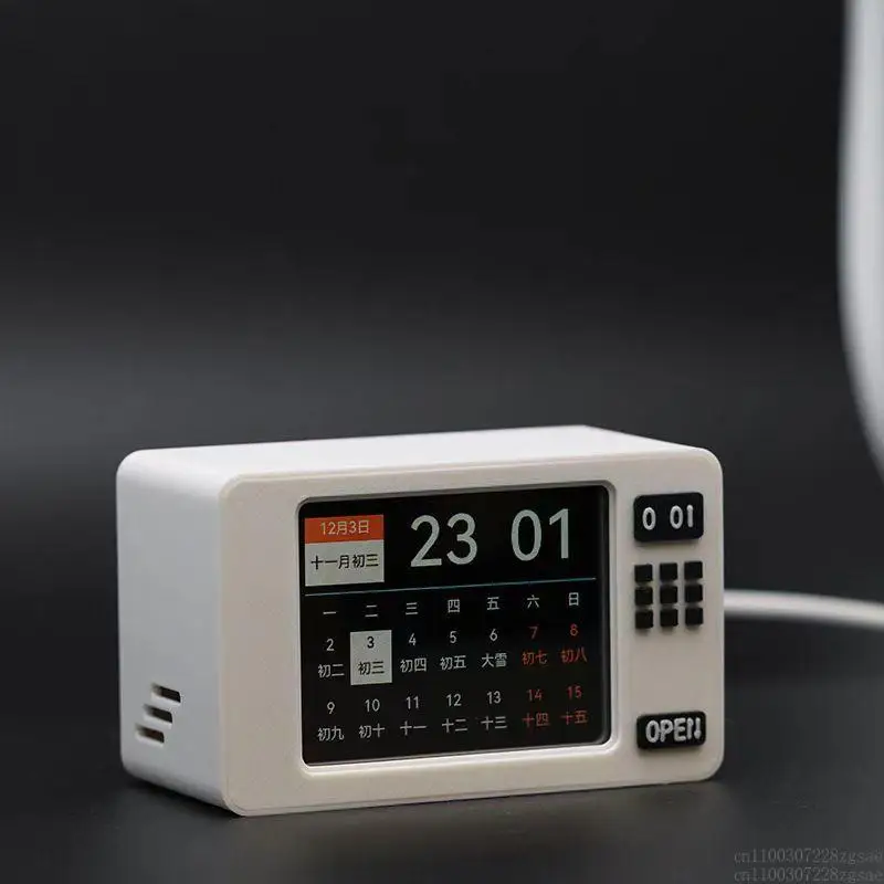 Умные настольные часы, индивидуальный циферблат, внутренняя температура и влажность, сенсорный экран, вечный календарь, прогноз погоды
Умные настольные часы, индивидуальный циферблат, внутренняя температура и влажность, сенсорный экран, вечный календарь, прогноз погоды