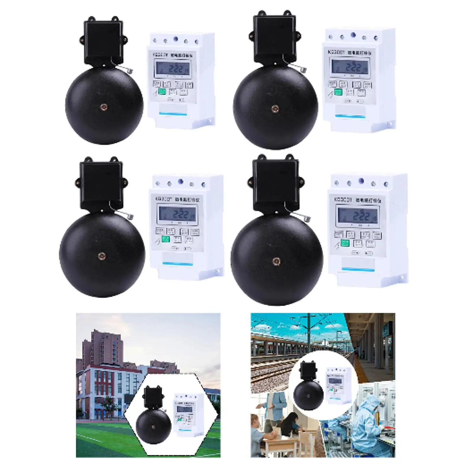 Electric Bell Rustproof Cast Iron Doorbell Strong Sound School Factory Bell for Warehouse Hotel Institution
Electric Bell Rustproof Cast Iron Doorbell Strong Sound School Factory Bell for Warehouse Hotel Institution