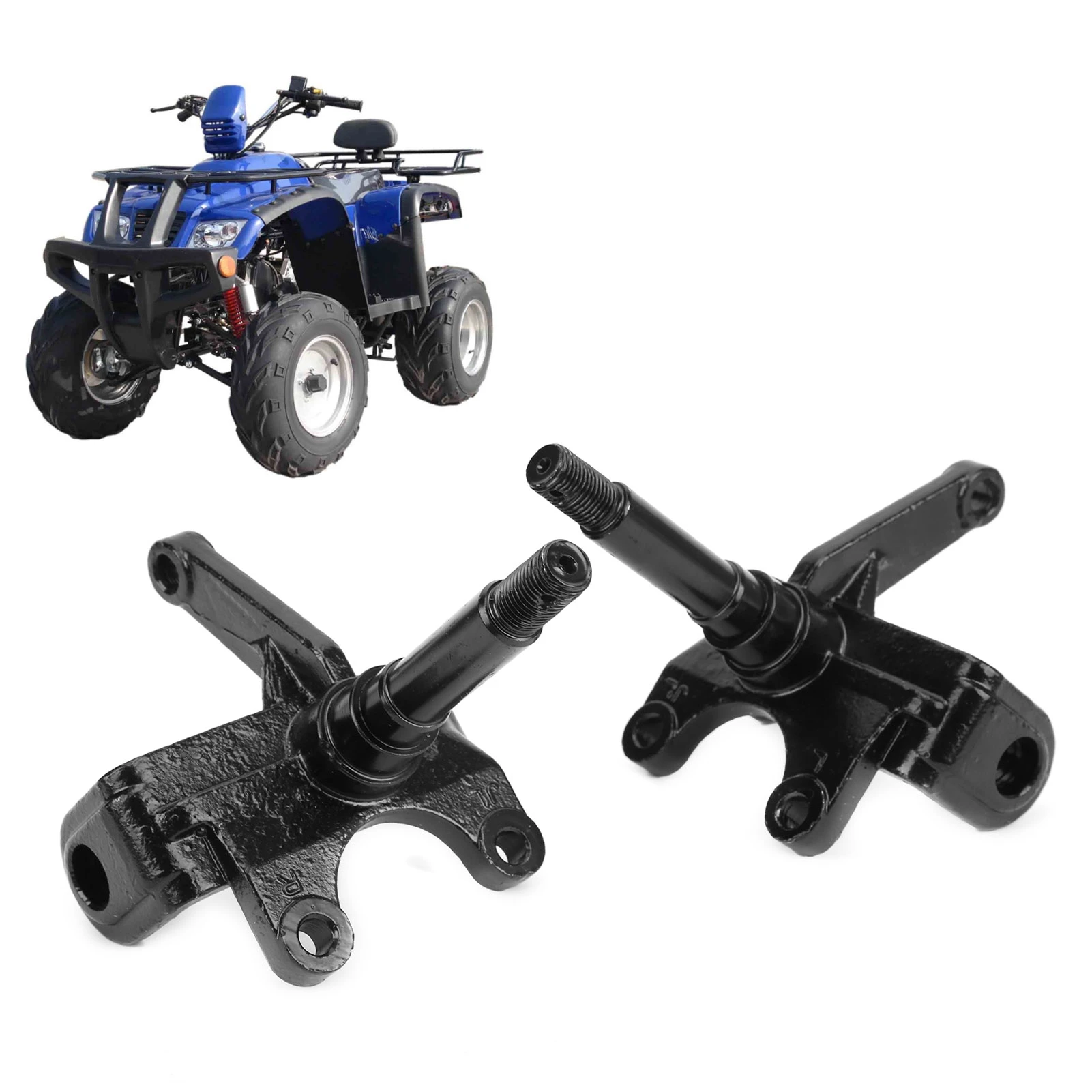 Steel Steering Strut Spindle Right Angle Steering Strut Knuckle Spindles Accessory Fit for 110cc 150cc 200cc 250cc ATV
Steel Steering Strut Spindle Right Angle Steering Strut Knuckle Spindles Accessory Fit for 110cc 150cc 200cc 250cc ATV
