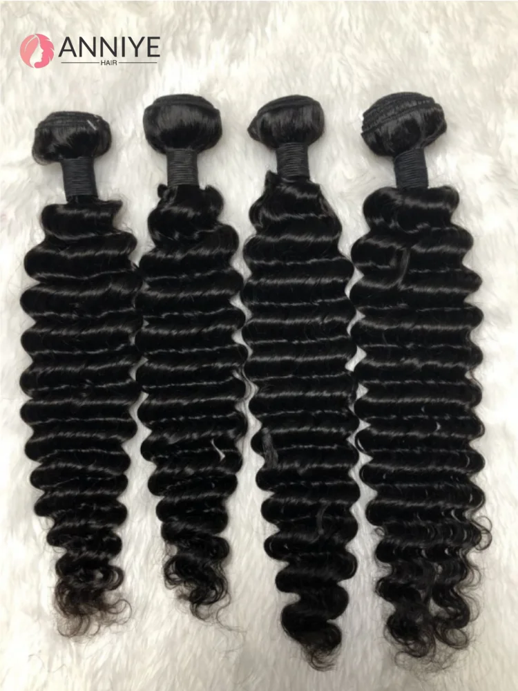 Deep Wave Human Hair Bundles Brazilian Hair Natural Color Deep Wave Weave Bundles Unprocessed Human Hair 10-30 Inches ANNIYE
Deep Wave Human Hair Bundles Brazilian Hair Natural Color Deep Wave Weave Bundles Unprocessed Human Hair 10-30 Inches ANNIYE