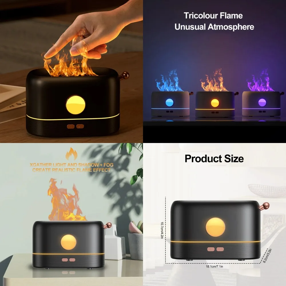 Tranquil Flame Ambiance - Relaxing Serene 200ML Essential Oil USB Diffuser and Humidifier for a Peaceful Atmosphere - Perfect Ai
Tranquil Flame Ambiance - Relaxing Serene 200ML Essential Oil USB Diffuser and Humidifier for a Peaceful Atmosphere - Perfect Ai