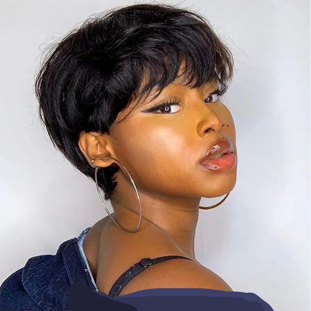 Короткий многослойный парик с стрижкой пикси - бразильские человеческие волосы Remy, плотность 180%, 6 дюймов, прямой натуральный черный розовый сетчатый парик, машинное производство
Короткий многослойный парик с стрижкой пикси - бразильские человеческие волосы Remy, плотность 180%, 6 дюймов, прямой натуральный черный розовый сетчатый парик, машинное производство