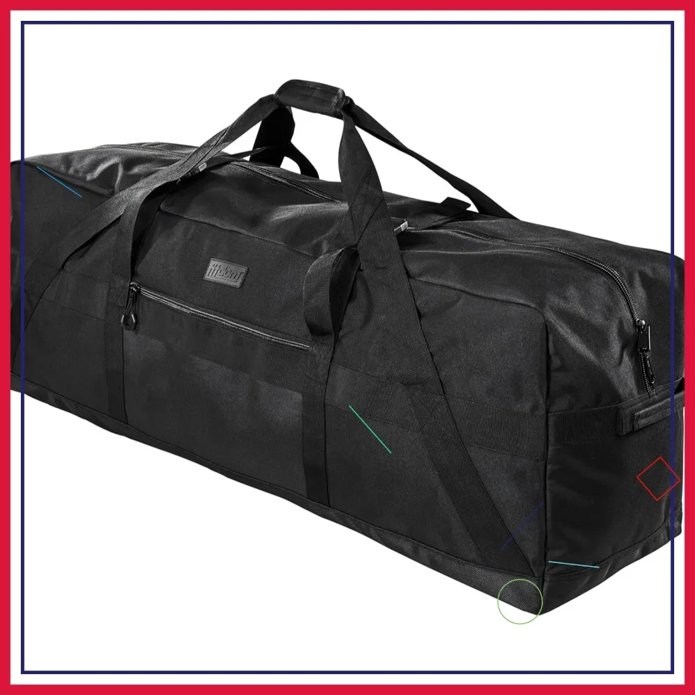 Сверхбольшая прочная водонепроницаемая сумка-даффл 42 дюйма для кемпинга, путешествий и хранения спортивного инвентаря
Сверхбольшая прочная водонепроницаемая сумка-даффл 42 дюйма для кемпинга, путешествий и хранения спортивного инвентаря