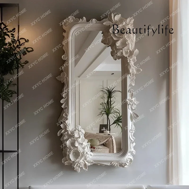 living room entry floor-to-ceiling mirror, bedroom cloakroom fitting mirror French engraved full-length mirror, premium villa
living room entry floor-to-ceiling mirror, bedroom cloakroom fitting mirror French engraved full-length mirror, premium villa