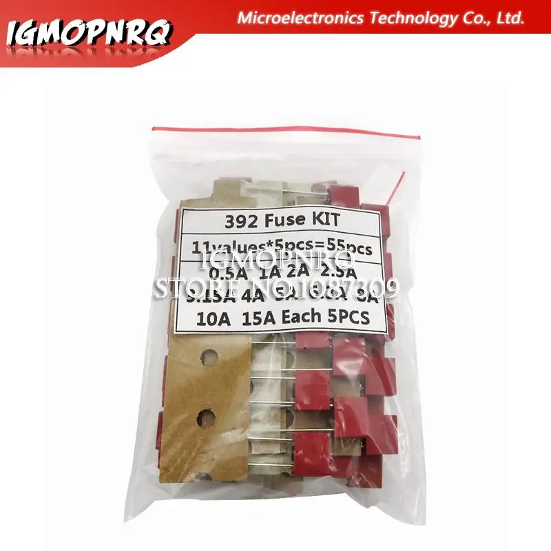 55PCS/Set Square Plastic Fuse Assortment Kit 392 0.5A 1A 2A 2.5A 3.15A 4A 5A 6.3A 8A 10A 15A 250V Fuses Slow Blow Tube Fuse set
55PCS/Set Square Plastic Fuse Assortment Kit 392 0.5A 1A 2A 2.5A 3.15A 4A 5A 6.3A 8A 10A 15A 250V Fuses Slow Blow Tube Fuse set