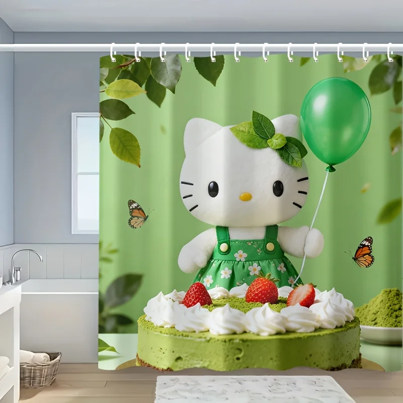 Authorized Home Decor Sanrio Hello Kitty Themed Shower Curtain, Comes with 12 Hooks, Perfect for Holiday Decorations in Any Se
Authorized Home Decor Sanrio Hello Kitty Themed Shower Curtain, Comes with 12 Hooks, Perfect for Holiday Decorations in Any Se