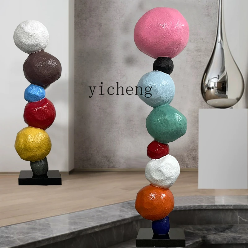 BJ simple abstract color stone sculpture creative home living room window art installation floor decoration ornament
BJ simple abstract color stone sculpture creative home living room window art installation floor decoration ornament
