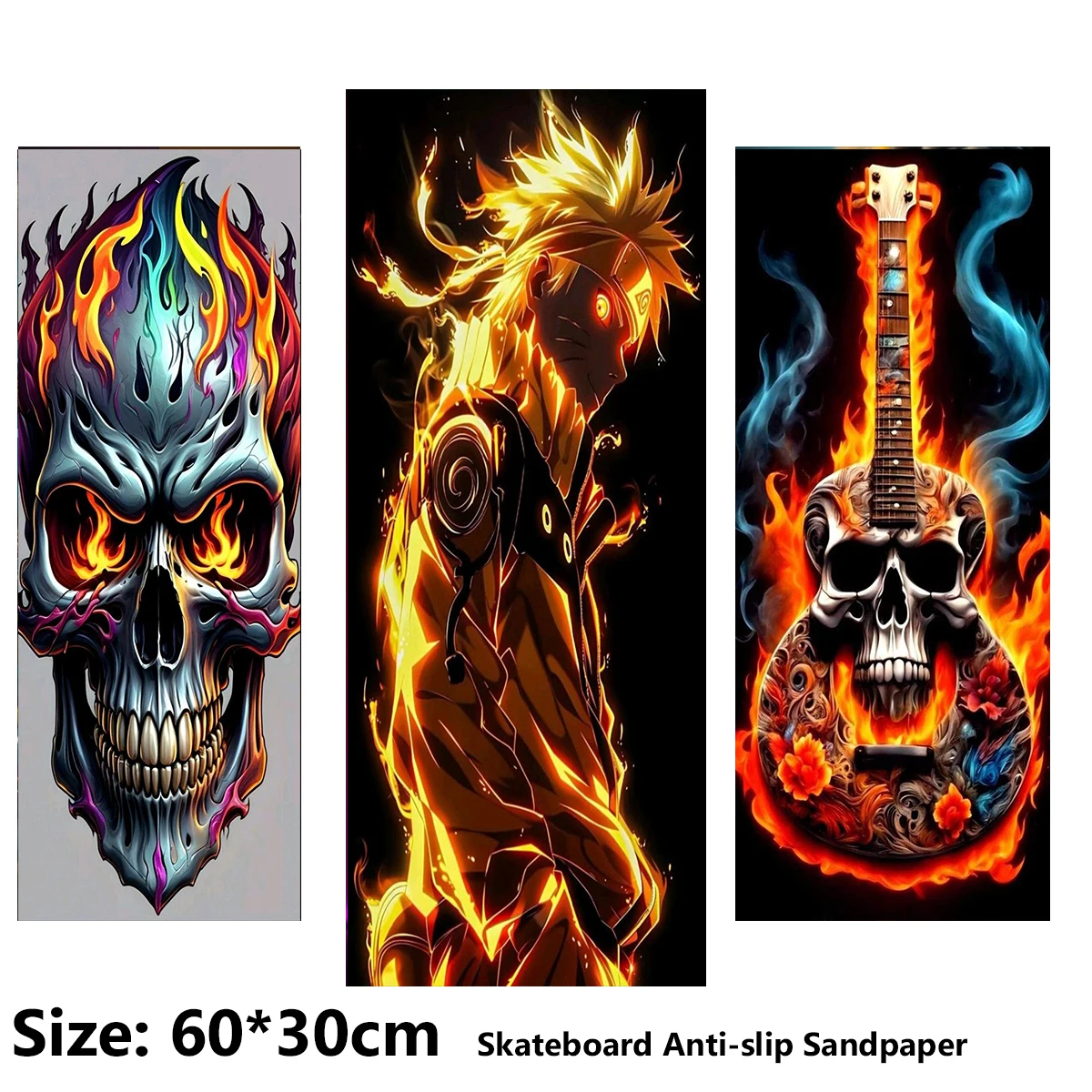 Colorful Skull Cool Car Pattern Electric Scooter Anti-slip Sticker Sandpaper Skateboard Grip Tape Sheet 60*30cm 
Colorful Skull Cool Car Pattern Electric Scooter Anti-slip Sticker Sandpaper Skateboard Grip Tape Sheet 60*30cm