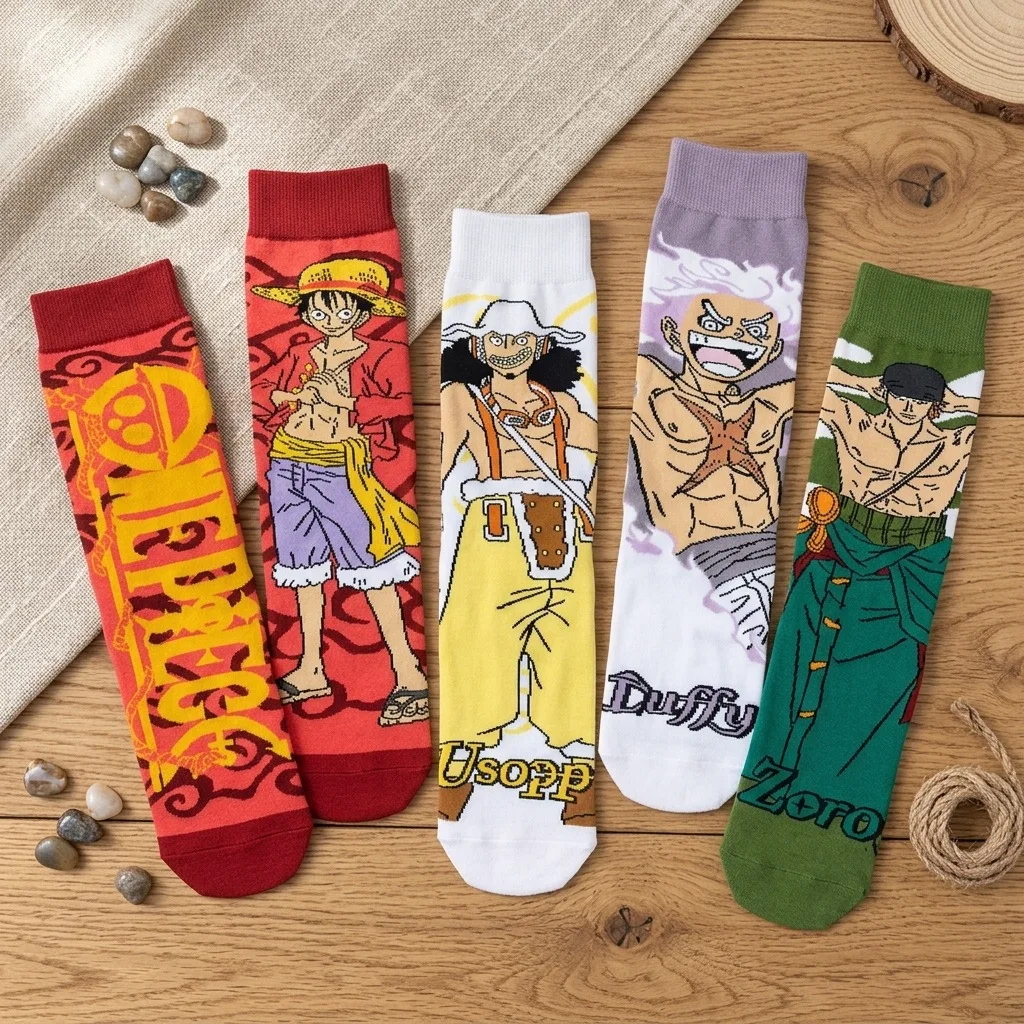 5Pairs for One Piece Mid length socks sweat absorbing anime trendy socks Hip Hop Street Fashion for Men Women
5Pairs for One Piece Mid length socks sweat absorbing anime trendy socks Hip Hop Street Fashion for Men Women