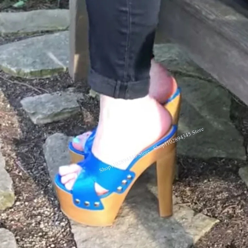 Blue Wood Pattern Platform Sandals Thin High Heel Peep Toe Fashion Sexy Cool 2024 Summer Big Size Woman Shoes Zapatillas Mujer
Blue Wood Pattern Platform Sandals Thin High Heel Peep Toe Fashion Sexy Cool 2024 Summer Big Size Woman Shoes Zapatillas Mujer