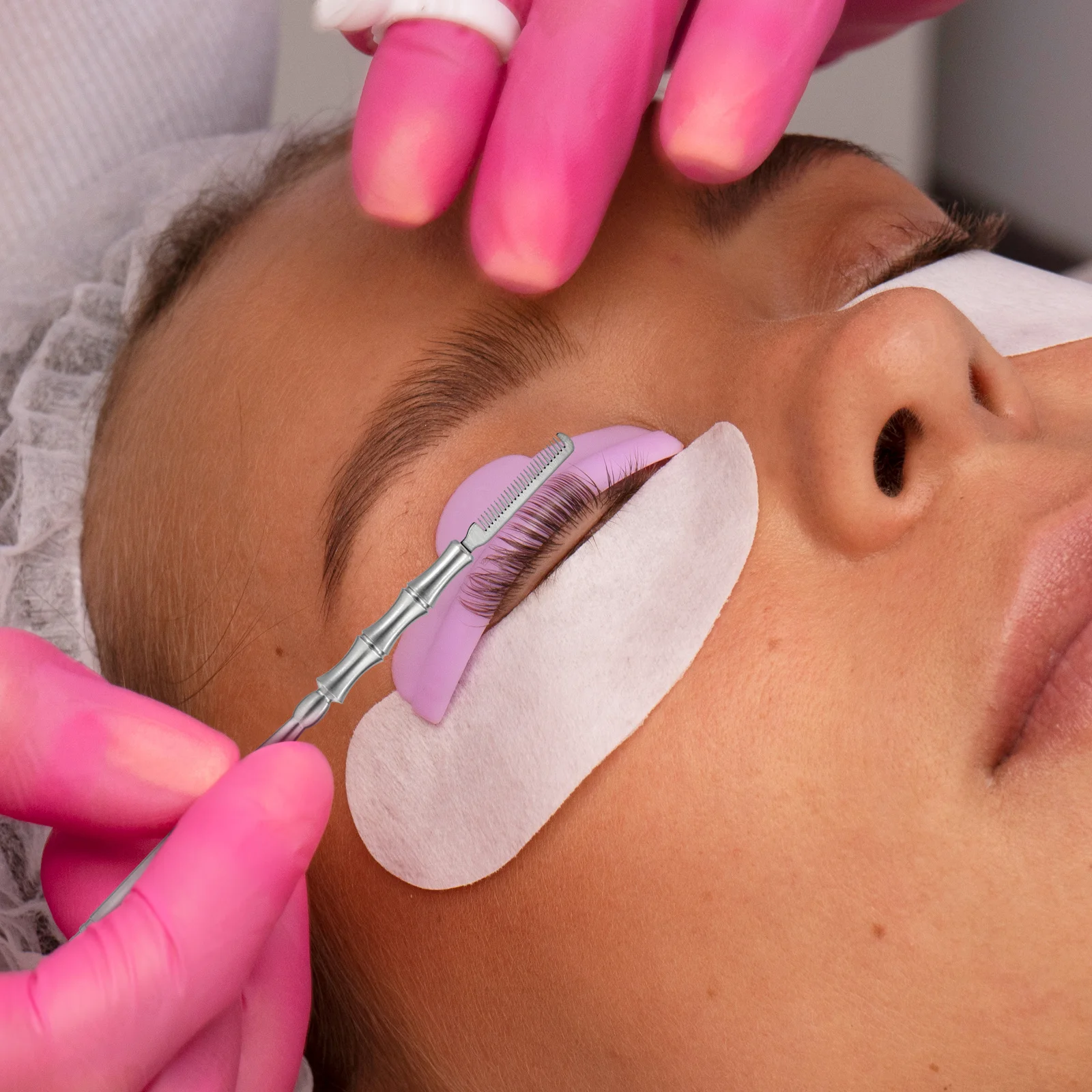 Stainless Steel Eyelash Lift Tool with Comb Precision Lash Separator for Lifting Curling Extensions Professional Use
Stainless Steel Eyelash Lift Tool with Comb Precision Lash Separator for Lifting Curling Extensions Professional Use