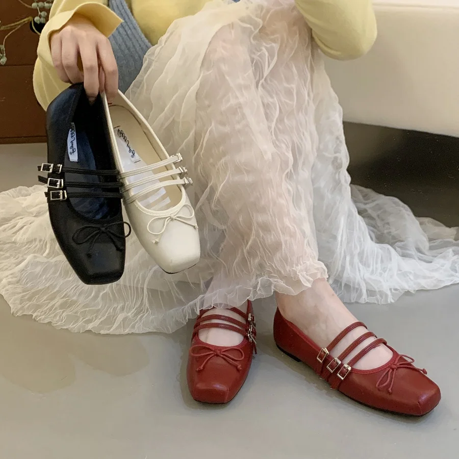 Bailamos Brand New Women Flats Soft Ballerinas Flat Heel Casual Ballet Shoes Fashion Square Toe Shallow Ladies Mary Jane Shoes
Bailamos Brand New Women Flats Soft Ballerinas Flat Heel Casual Ballet Shoes Fashion Square Toe Shallow Ladies Mary Jane Shoes