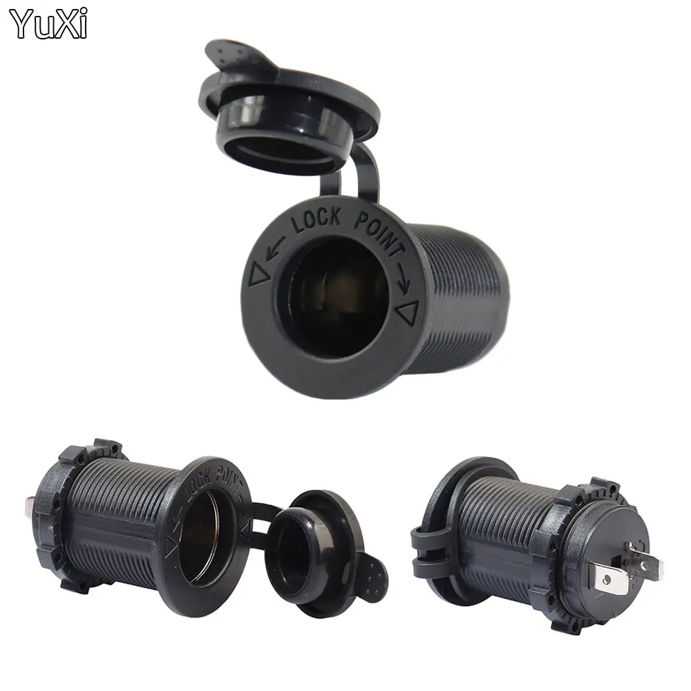 12V Waterproof Car Cigarette Lighter Socket Auto Boat Motorcycle Tractor Power Outlet Socket Receptacle Accessories Plug
12V Waterproof Car Cigarette Lighter Socket Auto Boat Motorcycle Tractor Power Outlet Socket Receptacle Accessories Plug