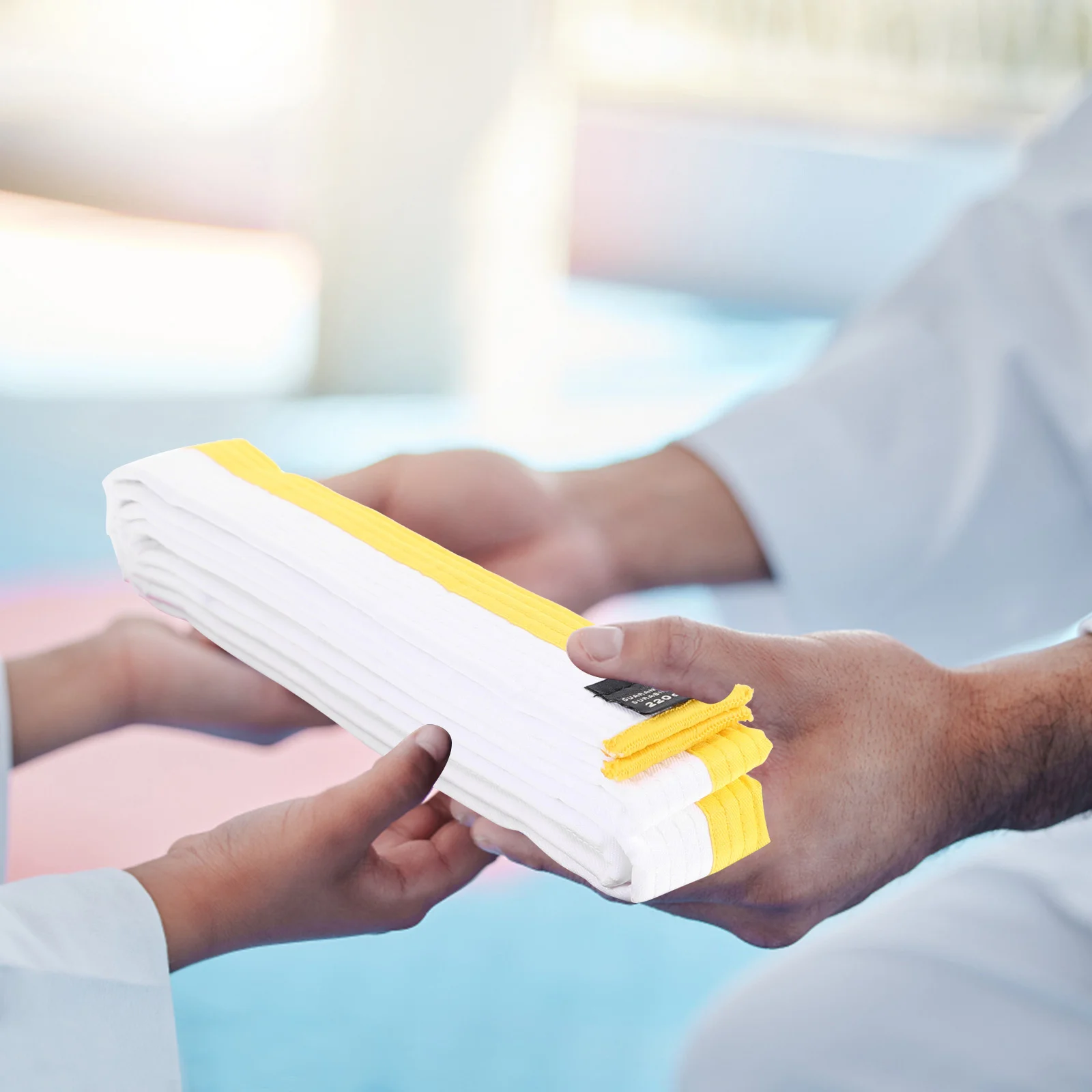 6Pcs Karate Belts Cotton Multicolor Lightweight Taekwondo Martial Arts Training Belt Durable Martial Arts Gear 
6Pcs Karate Belts Cotton Multicolor Lightweight Taekwondo Martial Arts Training Belt Durable Martial Arts Gear