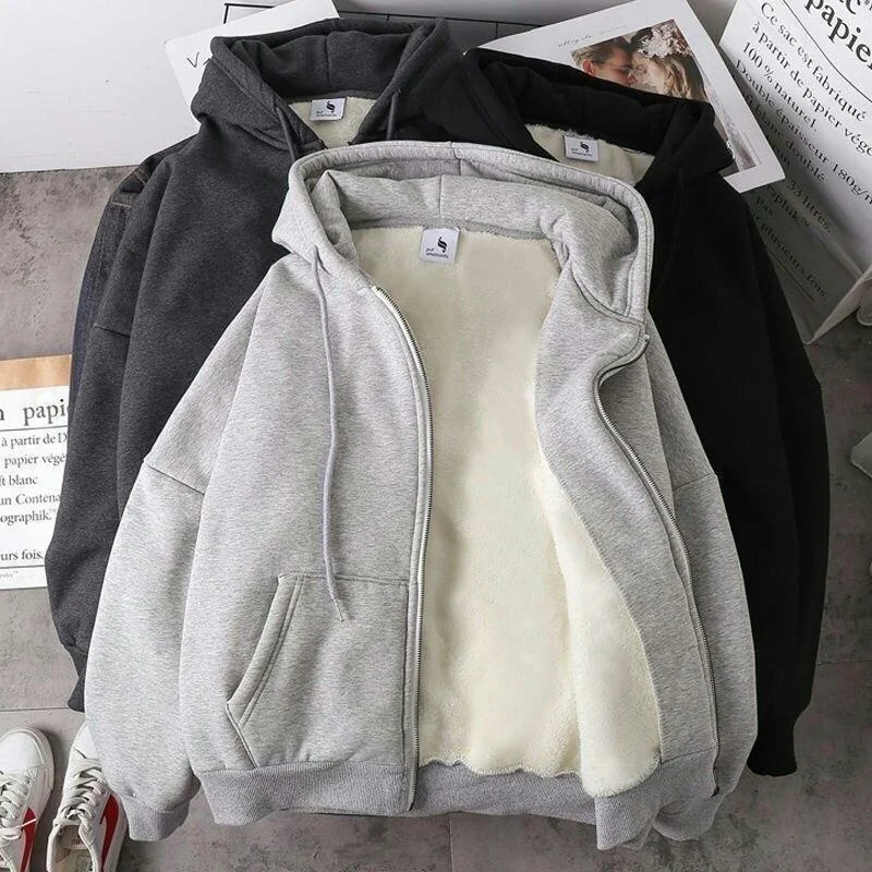 Men's Zipper Hooded Cardigan Jacket Large Size Casual Thickened Autumn Winter Sweatshirt Outerwear Youth Fashion Casual Wear
Men's Zipper Hooded Cardigan Jacket Large Size Casual Thickened Autumn Winter Sweatshirt Outerwear Youth Fashion Casual Wear