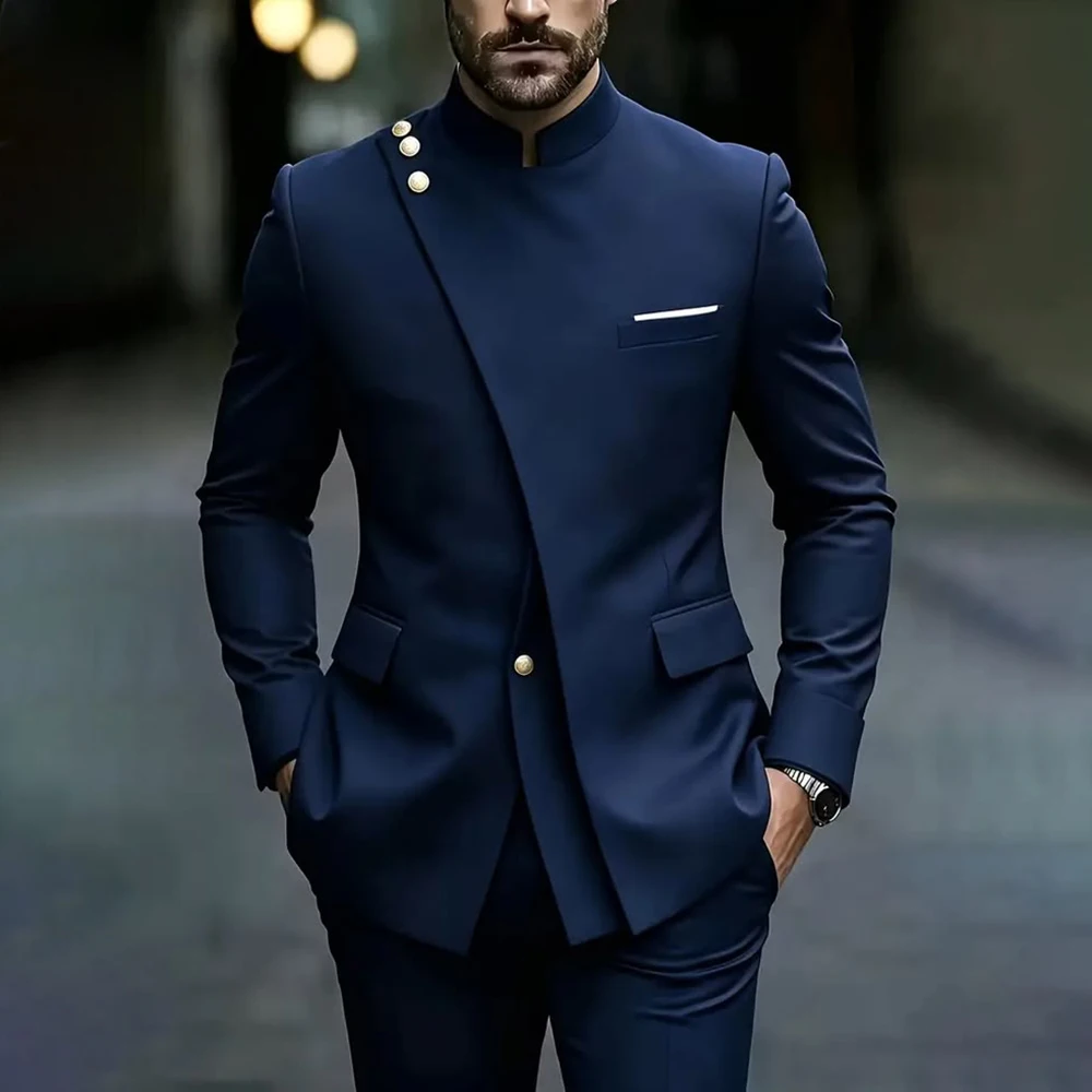 Fashion Men's Suits Elegant Single Breasted Stylish Trendy Blazer High Quality 2 Piece Jacket Pants Male Clothing Costume
Fashion Men's Suits Elegant Single Breasted Stylish Trendy Blazer High Quality 2 Piece Jacket Pants Male Clothing Costume
