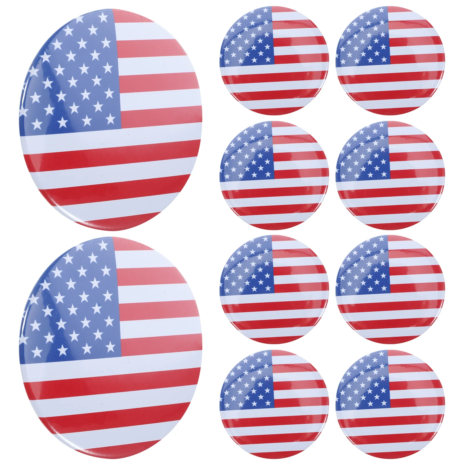 10 Pcs Metal Badge Usa American Flag Pin Jewelry Double Brooch Brooches Lapel Travel
10 Pcs Metal Badge Usa American Flag Pin Jewelry Double Brooch Brooches Lapel Travel