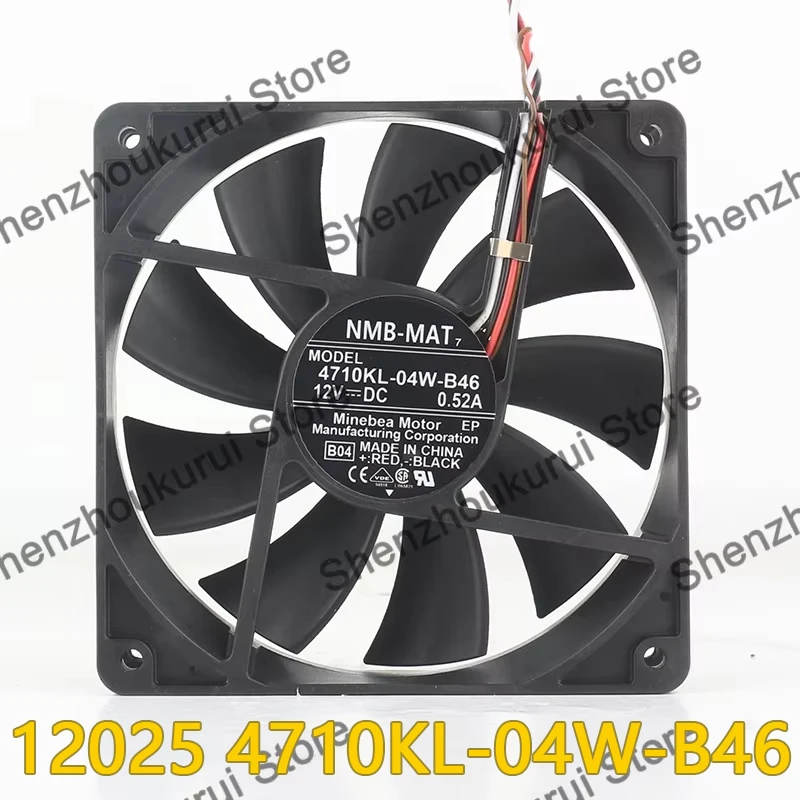 4710KL-04W-B46 NMB 12025 12V 0.52A Four-wire PMW 12CM High airflow case power Cooling fan
4710KL-04W-B46 NMB 12025 12V 0.52A Four-wire PMW 12CM High airflow case power Cooling fan