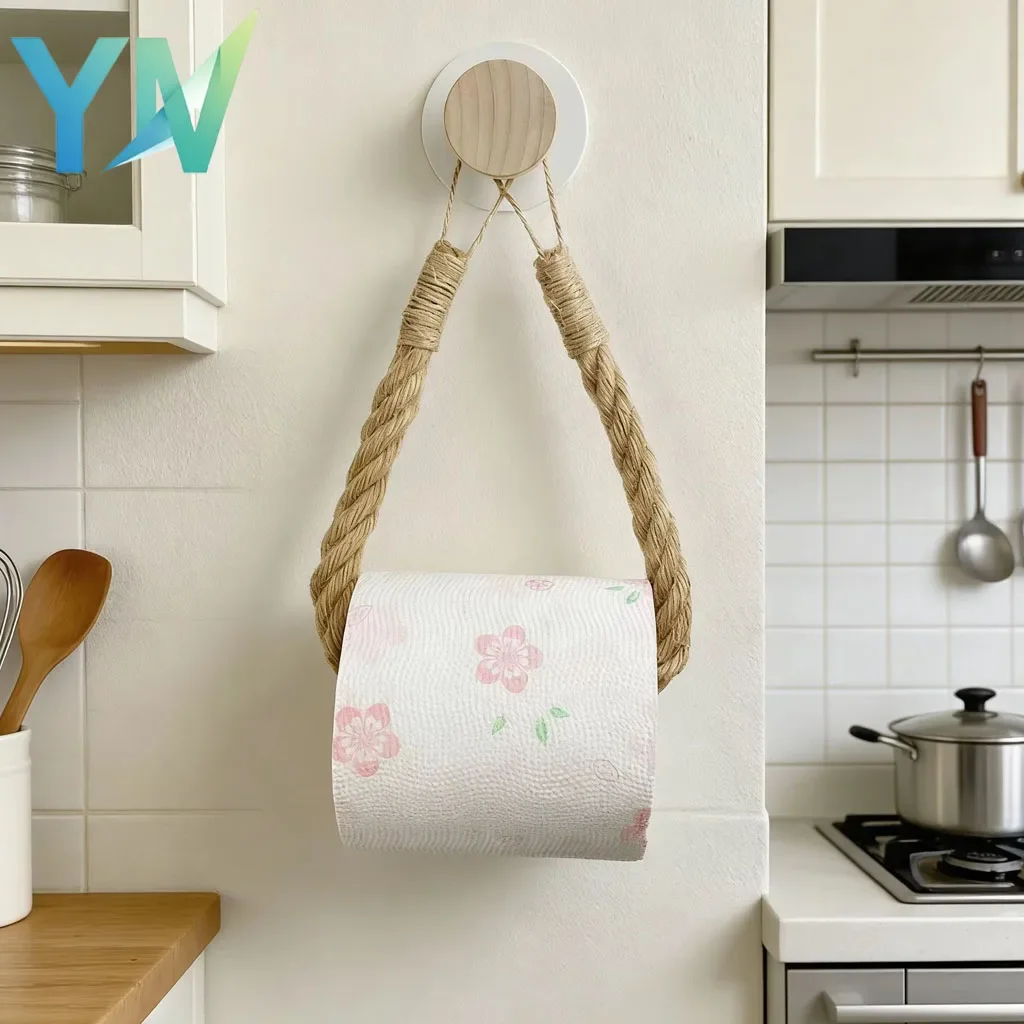 1-10PCS Wooden Cotton Rope Paper Towel Holder No Drill Wall Mount Towel Rack for Bathroom Storage Creative Face Towel Holder
1-10PCS Wooden Cotton Rope Paper Towel Holder No Drill Wall Mount Towel Rack for Bathroom Storage Creative Face Towel Holder