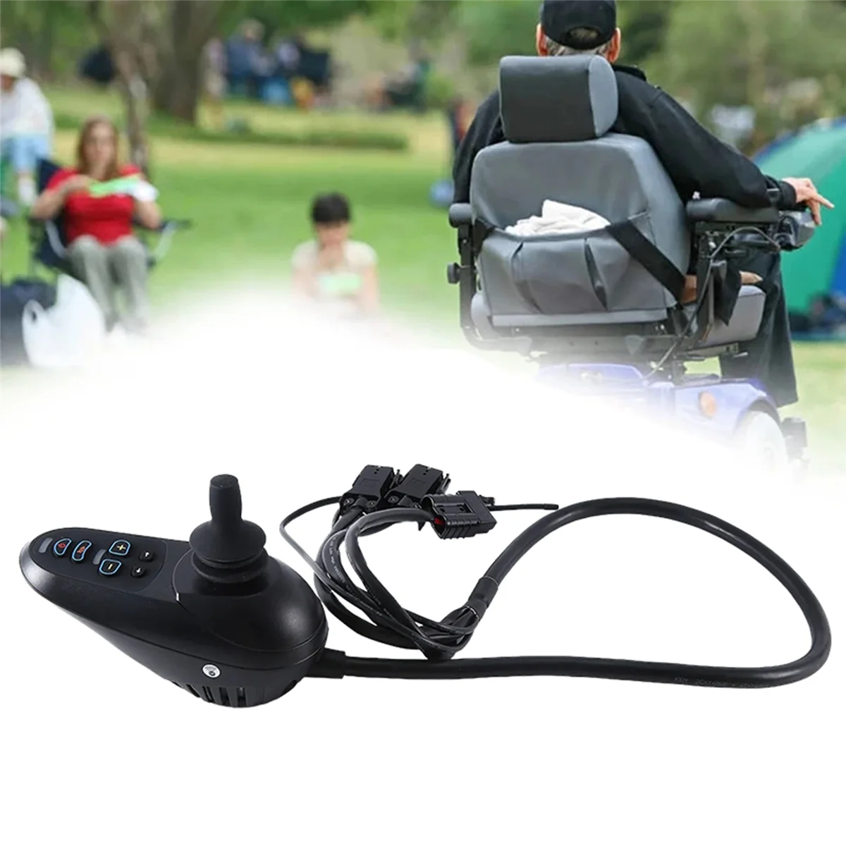 50A Intelligent Universal Steering Lamp Control Electric Wheelchair Parts Joystick Controller
50A Intelligent Universal Steering Lamp Control Electric Wheelchair Parts Joystick Controller